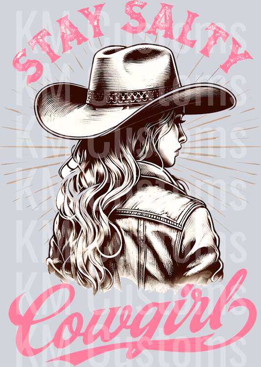 Stay Salty Cowgirl - Pink