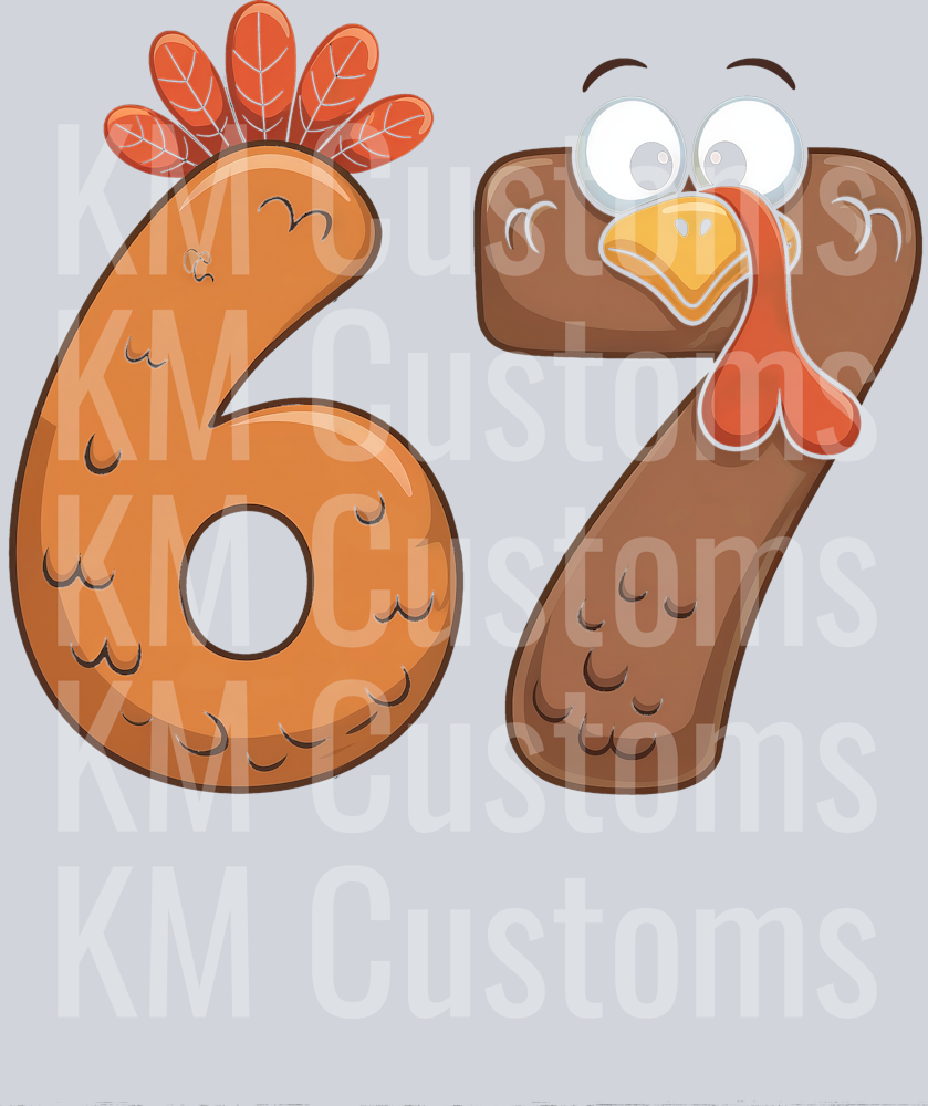 67 Turkey DTF Transfer