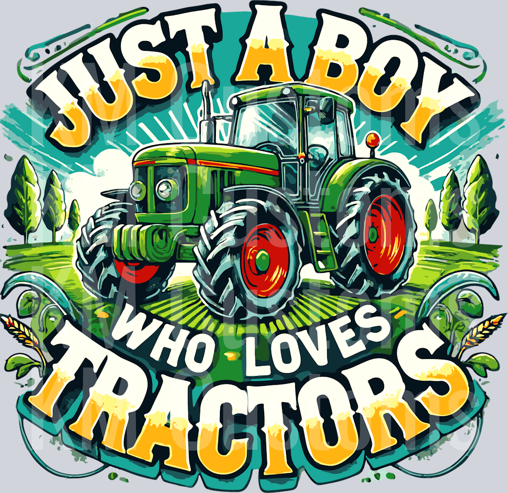 Just A Boy Who Loves Tractors