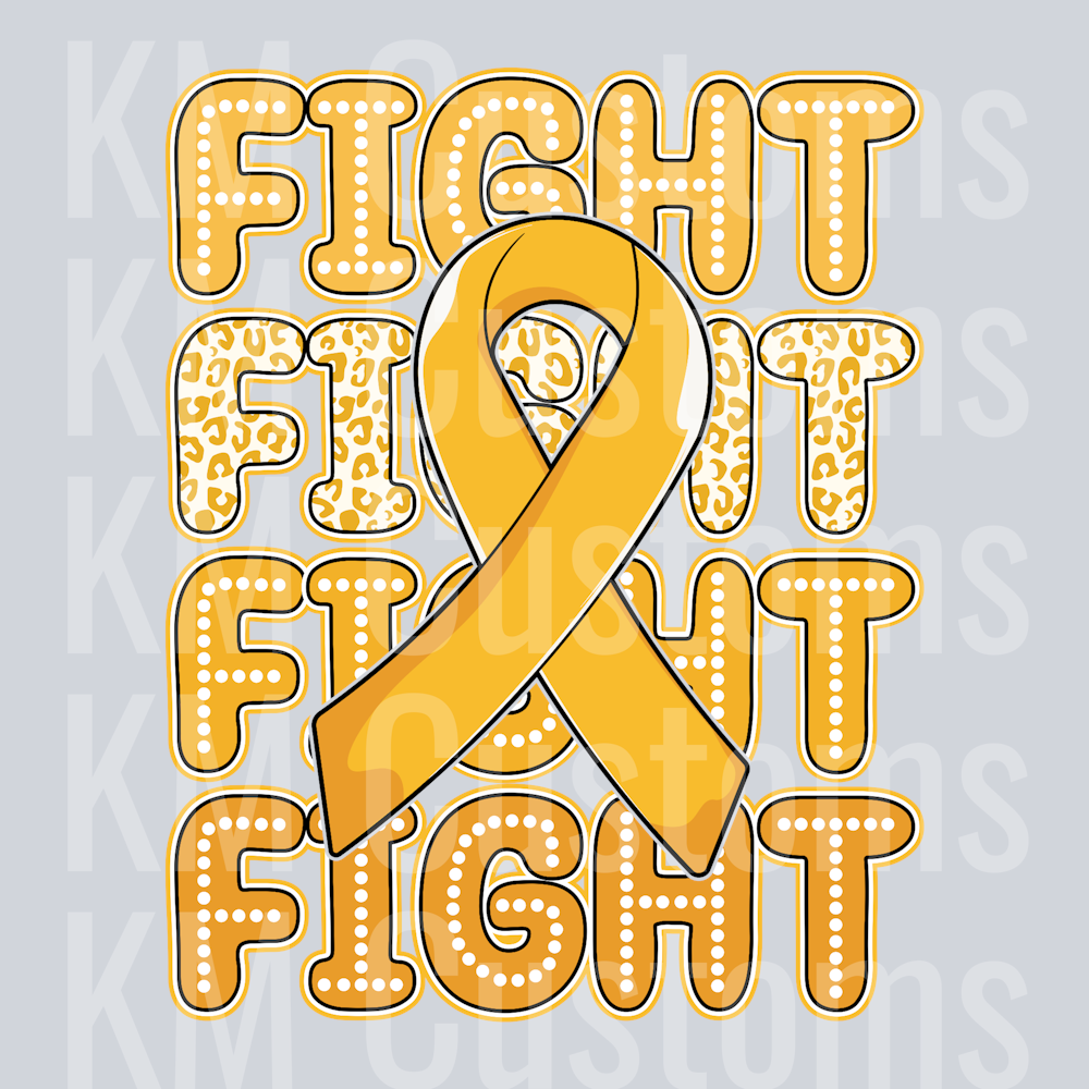 Fight Childhood Cancer DTF Transfer