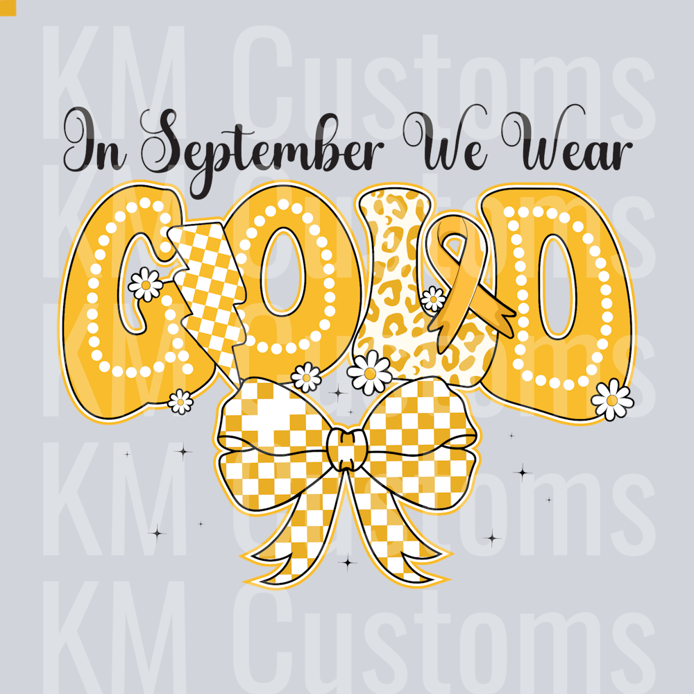 We Wear Gold DTF Transfer