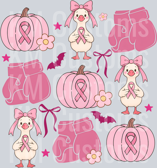 Pink Coquette Breast Cancer DTF Transfer