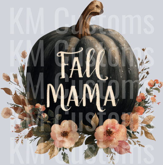 Fall Mama Black Pumpkin