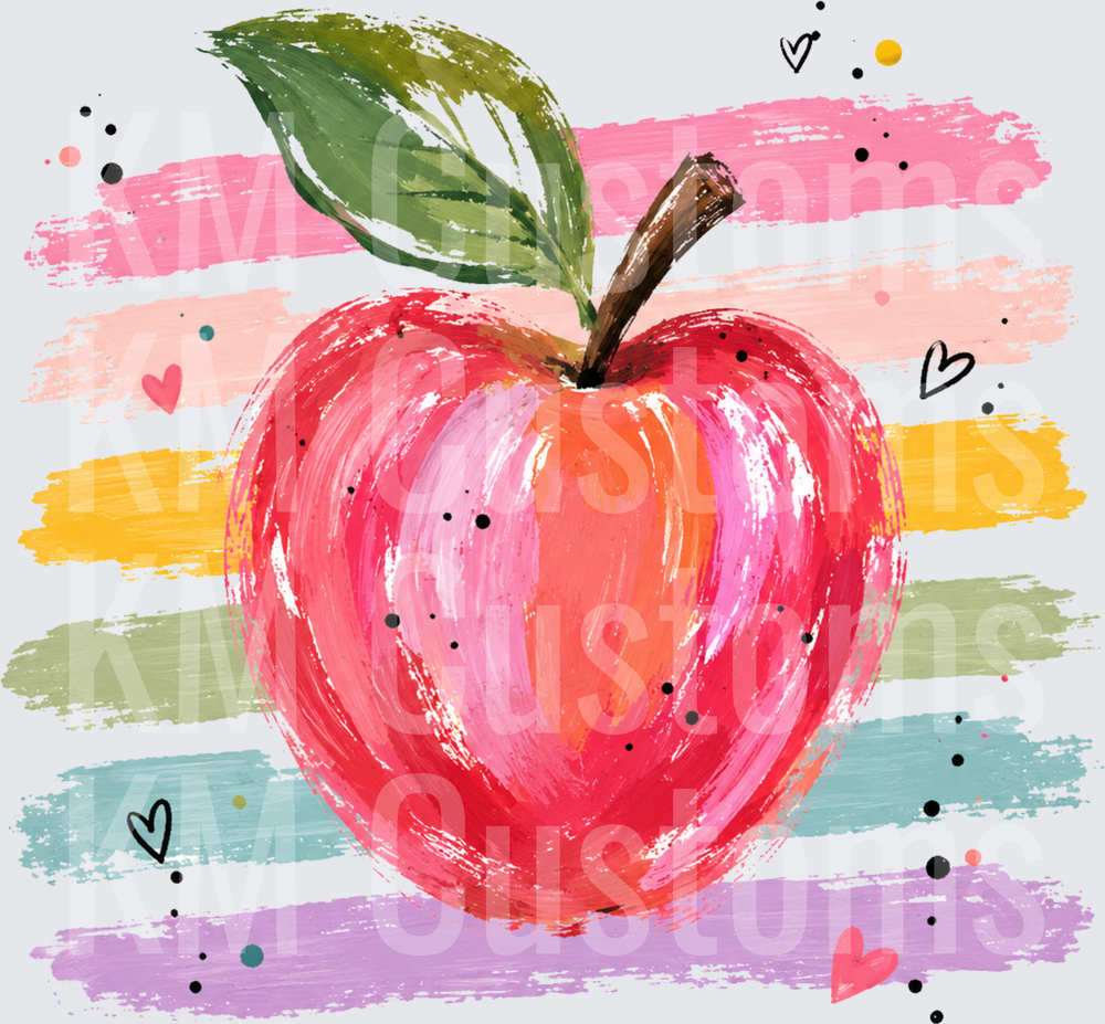 Watercolor Teacher's Apple