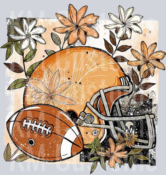 Floral Game Day DTF Transfer