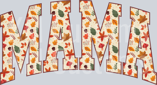 Mama Fall Leaves Varsity