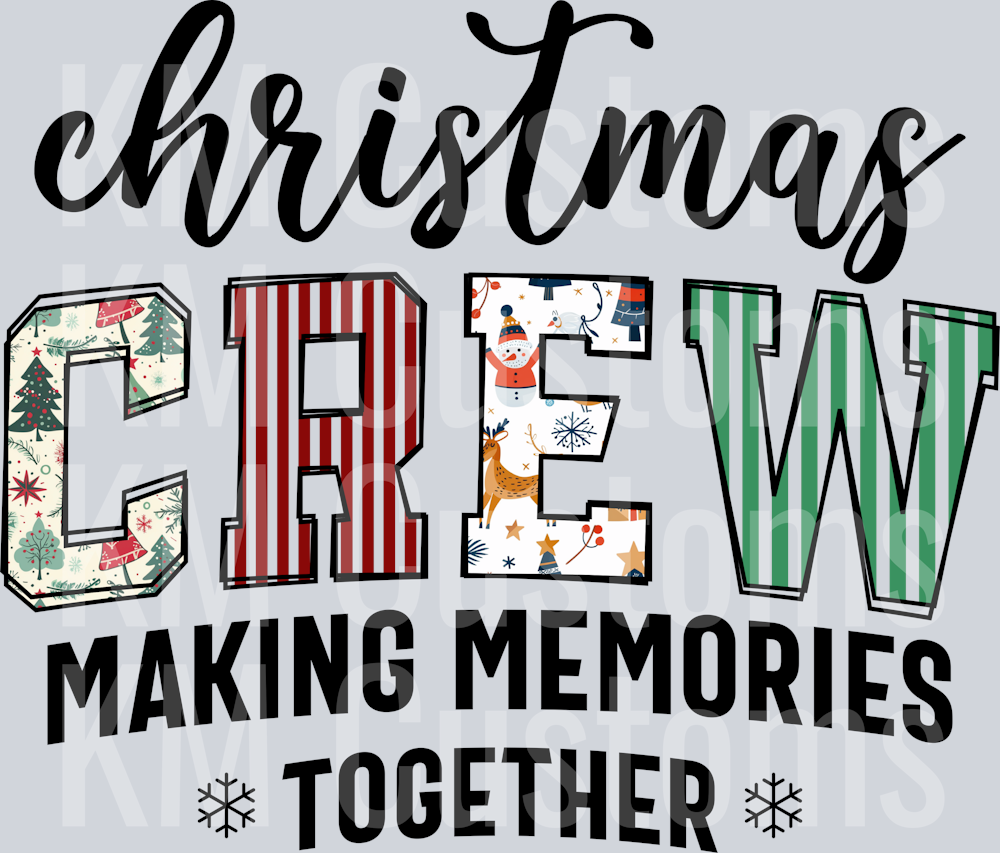 Christmas Crew 5 DTF Transfer