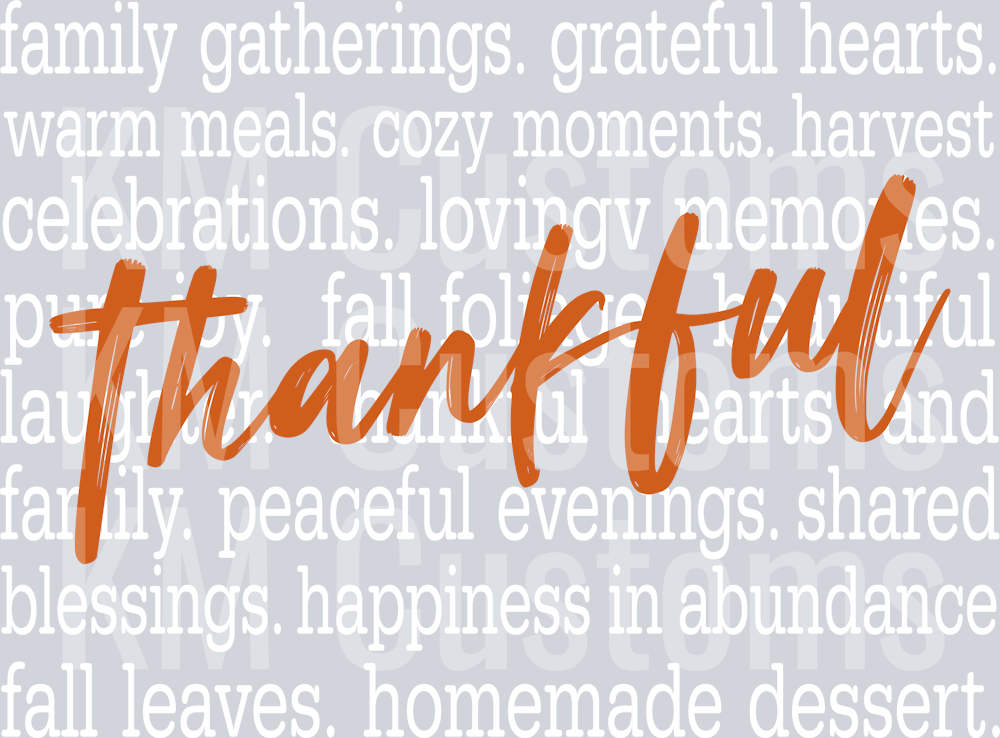 Thankful DTF Transfer