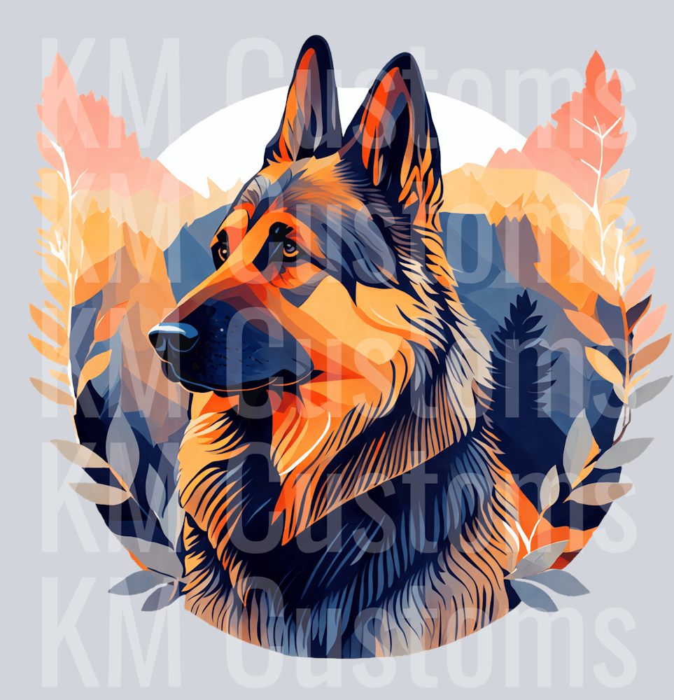 GSD Mountains DTF Transfer