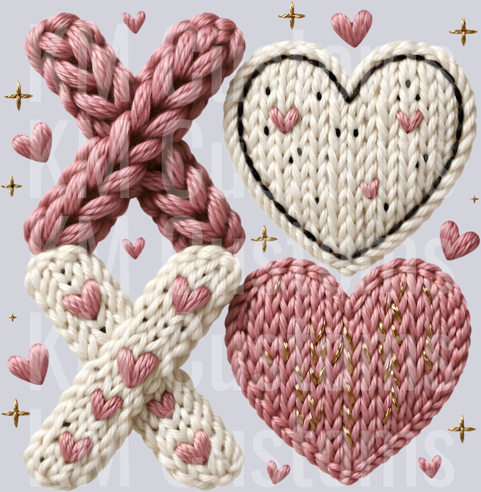 Pink XOXO - Faux Yarn