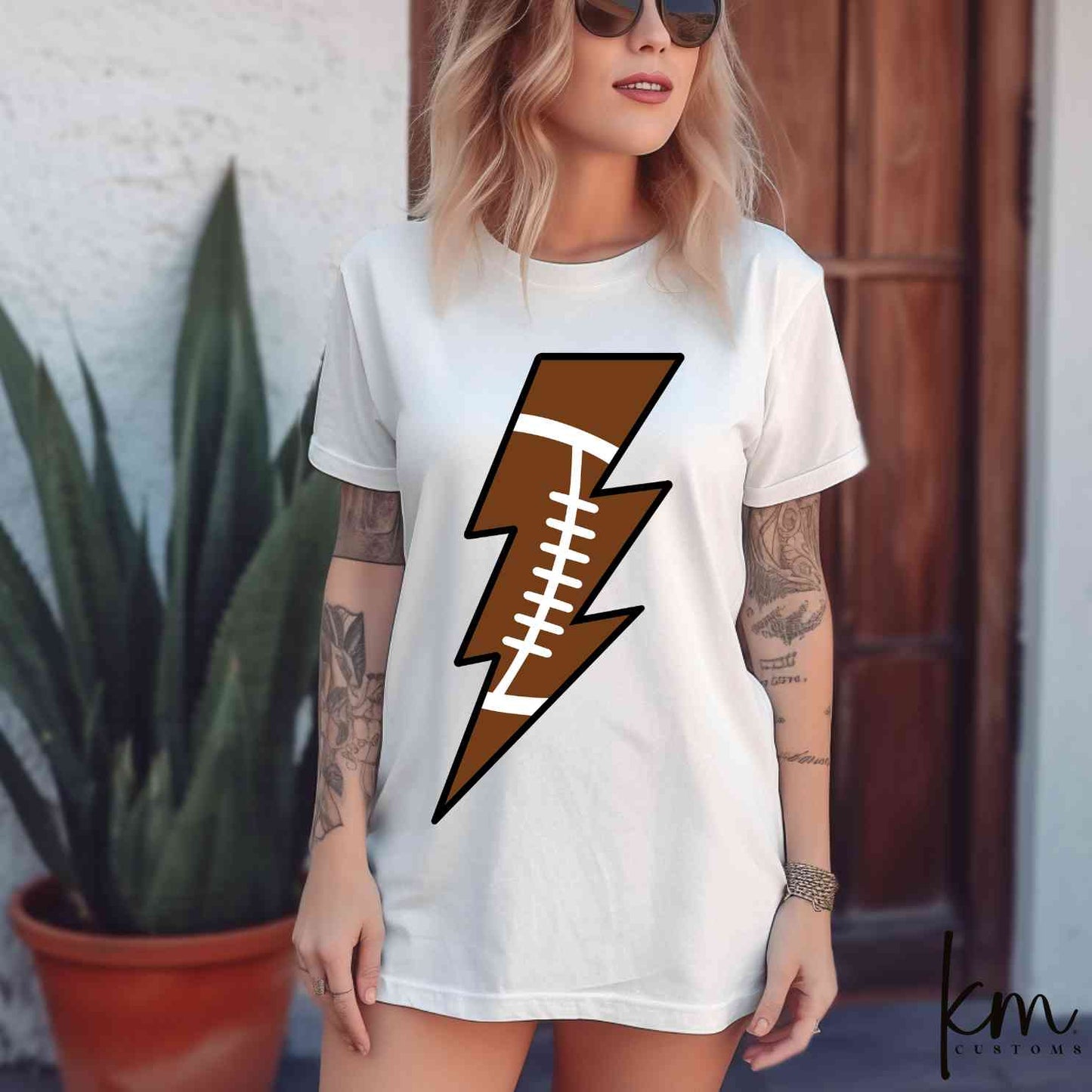 Football Lightning Bolt