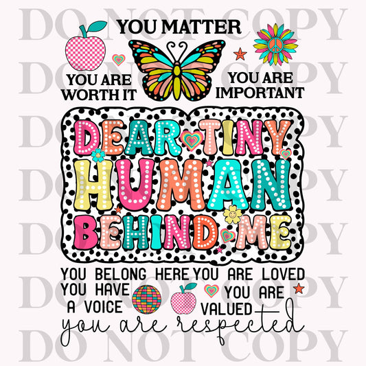 Dear Tiny Human: You Matter