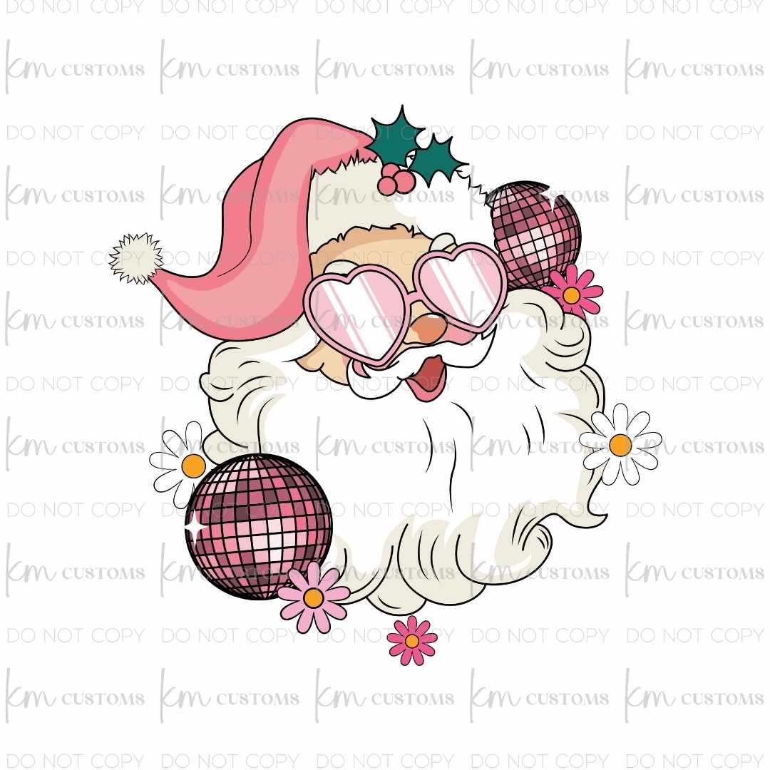 Pink Disco Santa