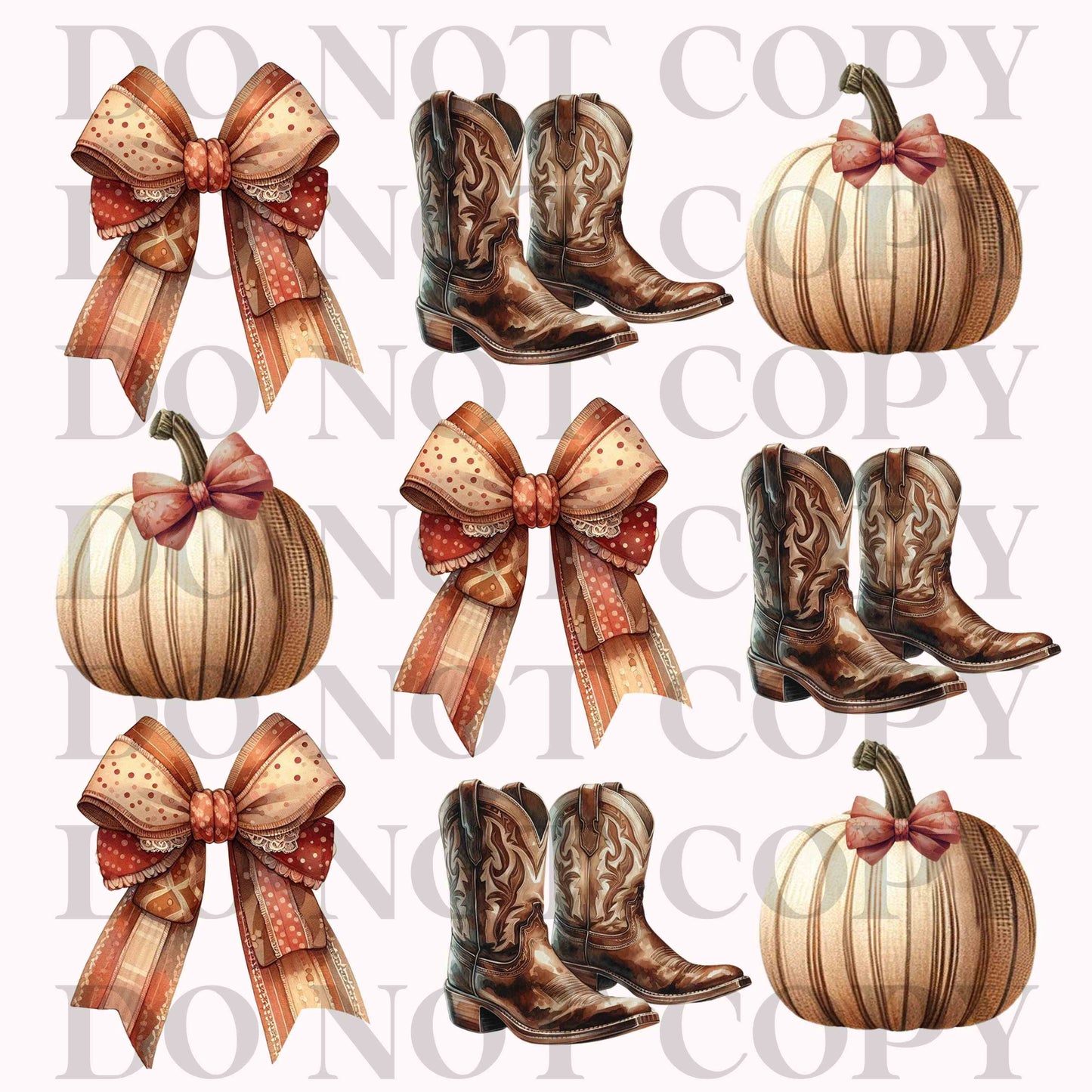 Fall Bows Boots & Pumpkins