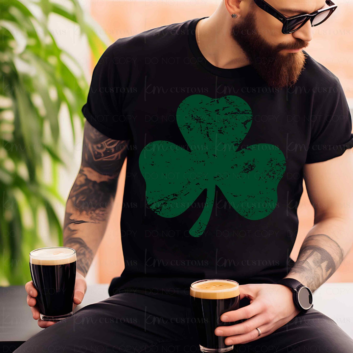 Distressed Shamrock