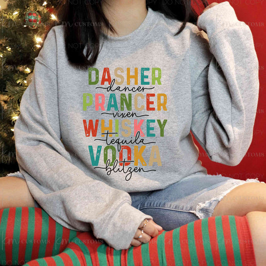 Dasher Prancer Whiskey Vodka