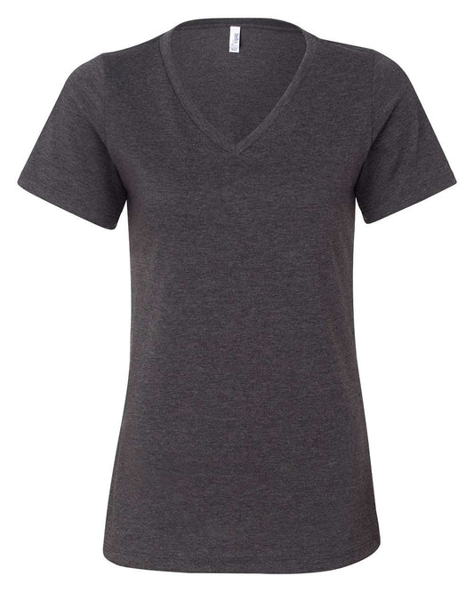 BELLA + CANVAS - Women's Relaxed Heather CVC V-Neck Tee