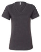 BELLA + CANVAS - Women's Relaxed Heather CVC V-Neck Tee