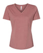 BELLA + CANVAS - Women's Relaxed Heather CVC V-Neck Tee