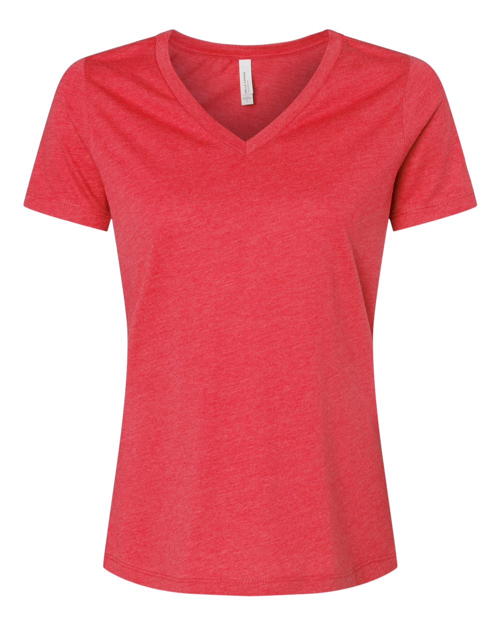 BELLA + CANVAS - Women's Relaxed Heather CVC V-Neck Tee