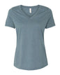 BELLA + CANVAS - Women's Relaxed Heather CVC V-Neck Tee