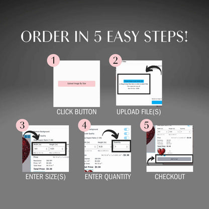 How to order Easy Order DTF transfers