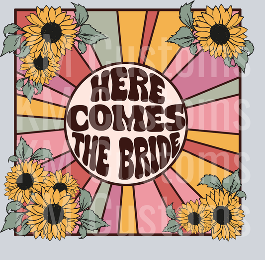 Here comes the bride