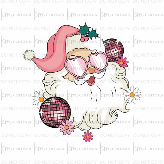 Pink Disco Santa