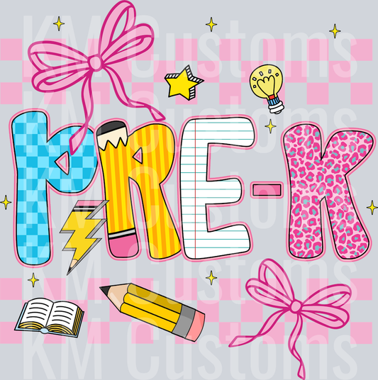 Pre-K Pink Checker