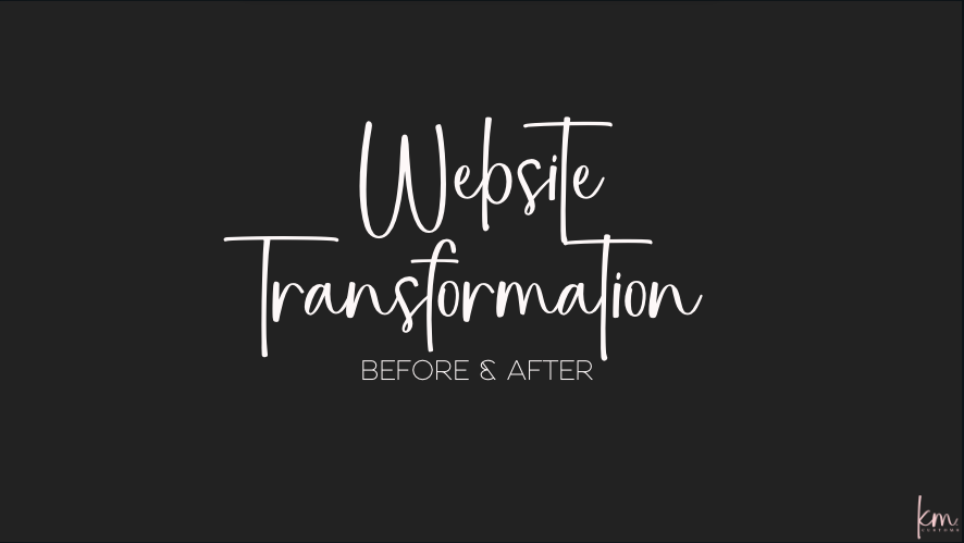 website design before and after