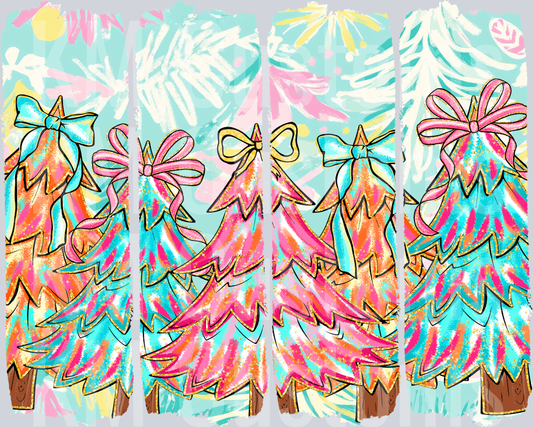 Neon Christmas Trees