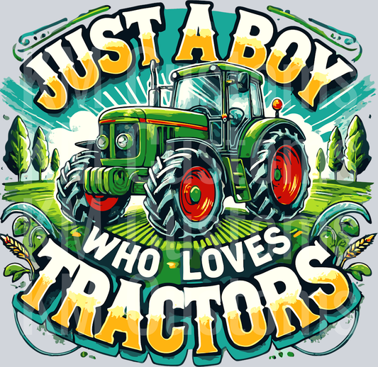 Just A Boy Who Loves Tractors