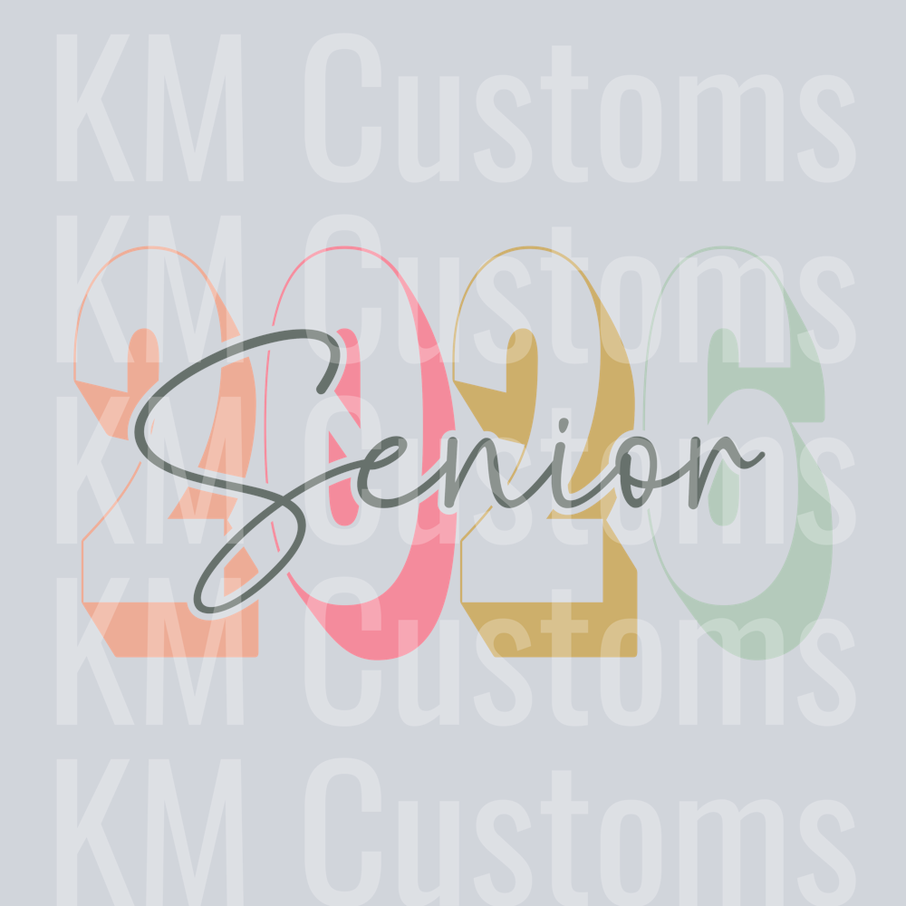 Senior Varsity Pastels DTF Transfer