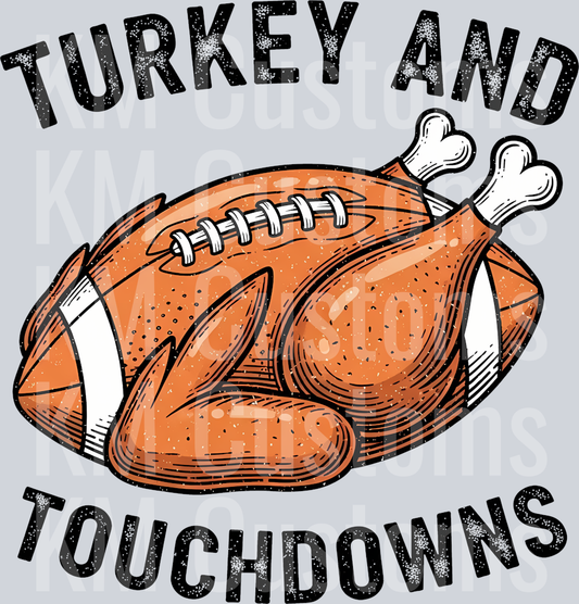Turkey & Touchdowns DTF Transfer