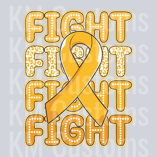Fight Childhood Cancer DTF Transfer