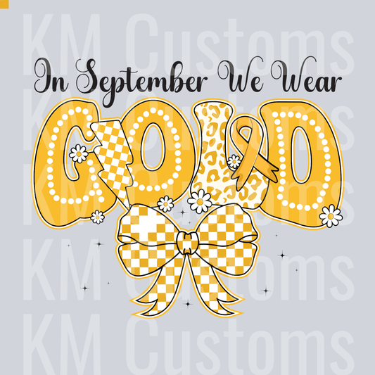 We Wear Gold DTF Transfer