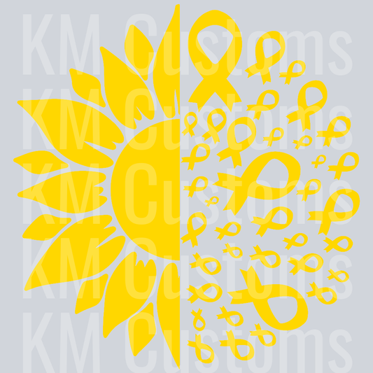 Childhood Cancer Sunflower