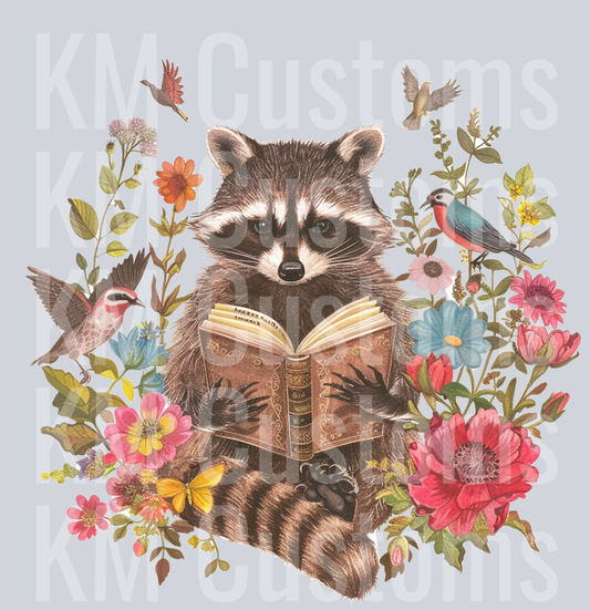 Racoon Reading 2