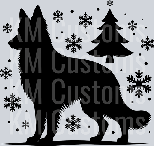 Christmas GSD DTF Transfer