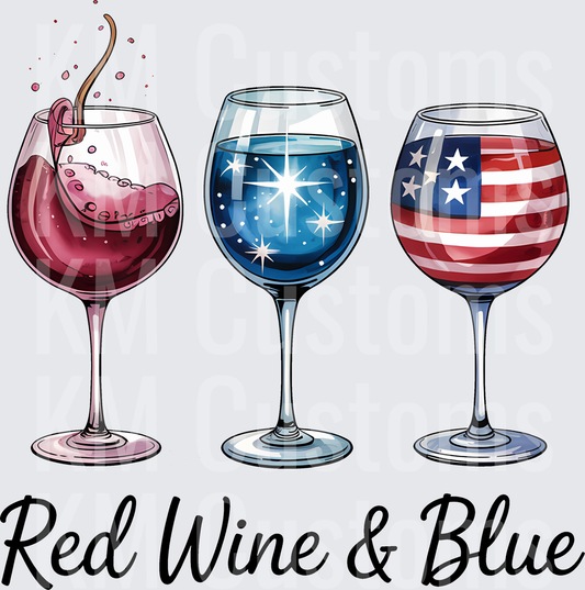 Red Wine & Blue
