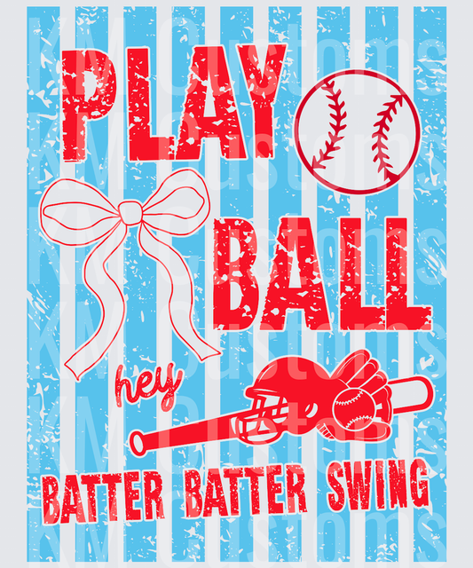 Play Ball Striped