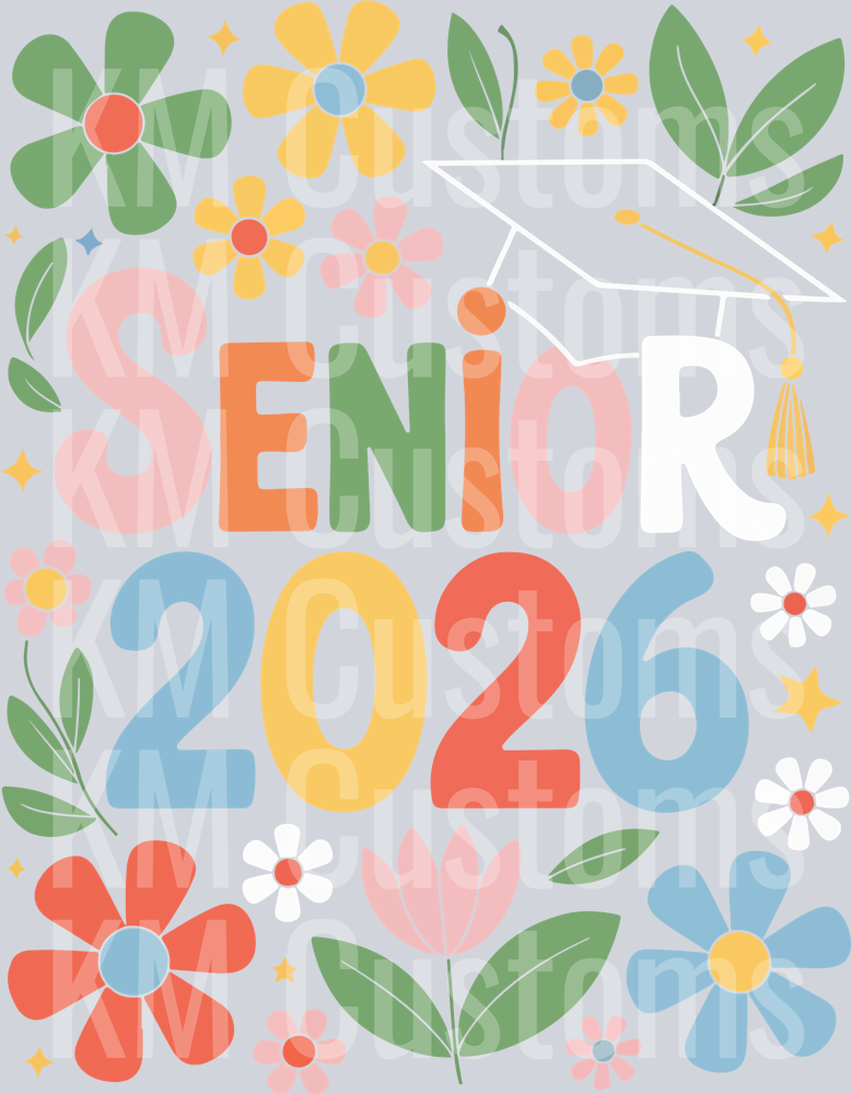 Boho Senior 2026 DTF Transfer