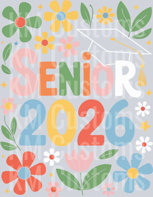 Boho Senior 2026 DTF Transfer