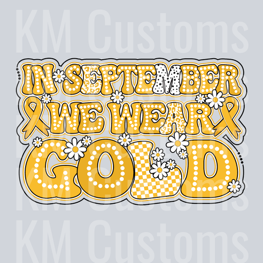 Gold Daisies DTF Transfer