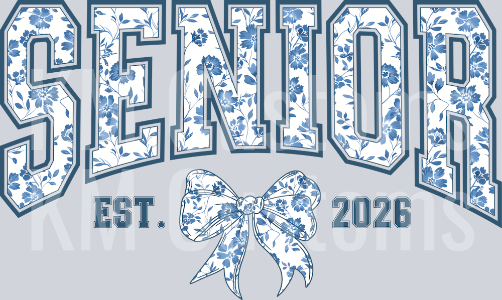 Senior 2026 Coquette Bow DTF Transfer
