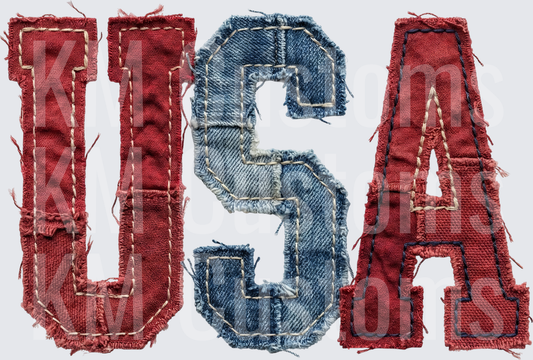 Faux Patchwork - USA