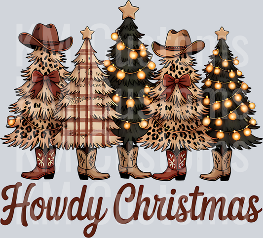 Howdy Christmas DTF Transfer