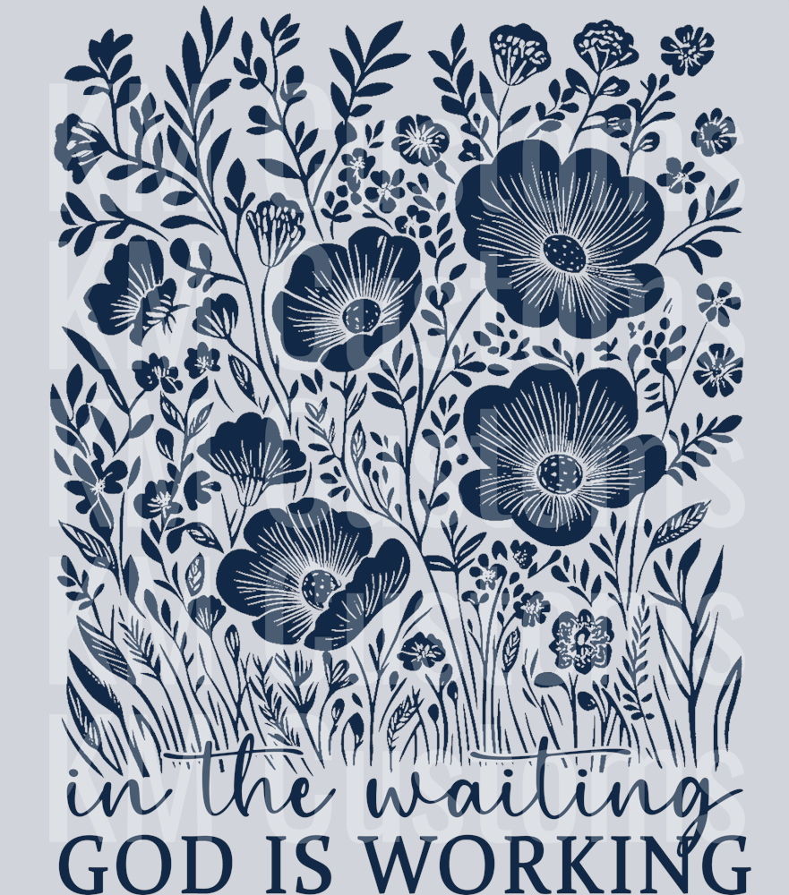 God Is Working DTF Transfer