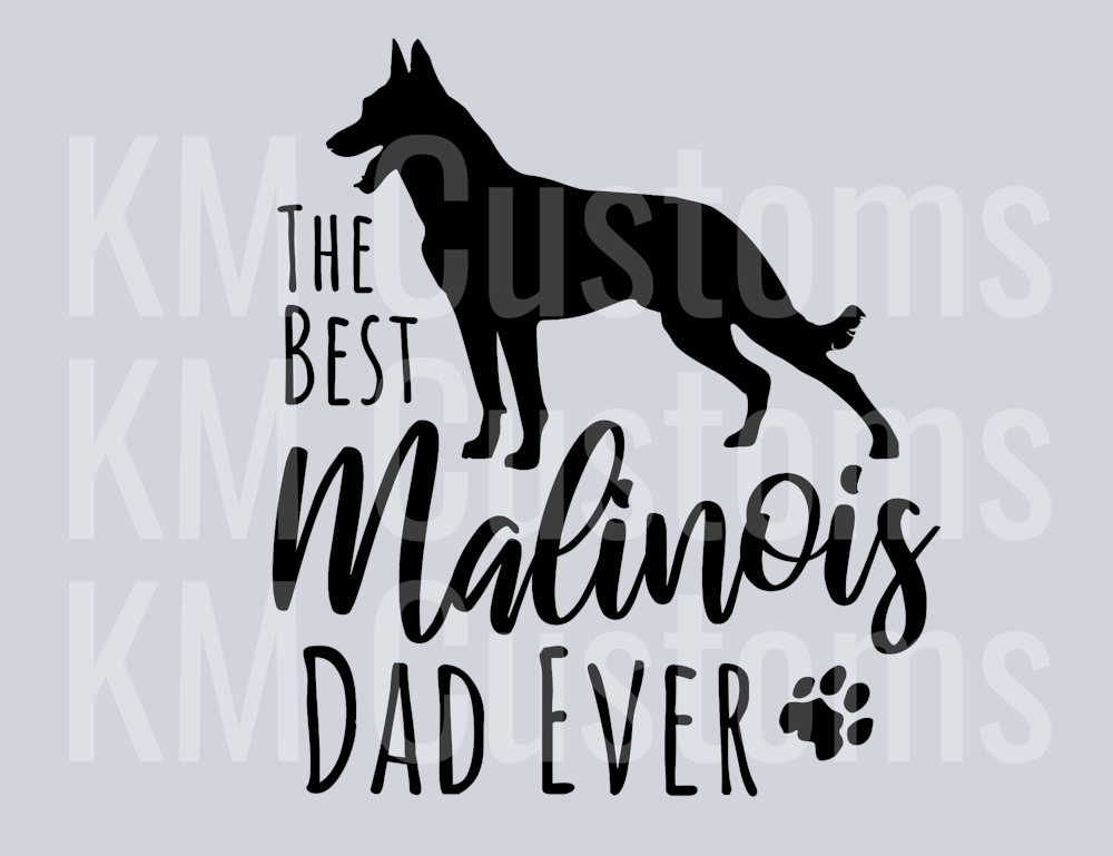 Best Malinois Dad DTF Transfer