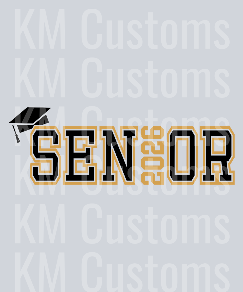 Senior 2026 Grad Cap DTF Transfer